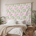 thumbnail image 3 of Pink Teal Tapestry for Bedroom Wall Hanging Tapestry, Modern Tie Dyeing Contemporary Abstract Art Ceiling Backdrop Tapestries Poster Blanket Wall Decor for Teens Room Living Room Dorm 51" x 59", 3 of 8