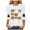 White_1, variant on Godom Women's Halloween Pumpkin Shirts Casual 3/4 Sleeve Ghosts Graphic Tees Round Neck Fall Trendy Clothes