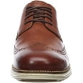 thumbnail image 2 of Cole Haan Grand Tour Wing Oxford Woodbury Leather/Ivory Lace Up Cutout Sneakers (Woodbury Leather/Ivory, 16), 2 of 13