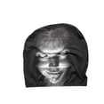 thumbnail image 3 of Halloween Car Headrest Covers Ghost Face 2 Pack, Universal Elastic Scary Seat Headrest Protector Soft Polyester Fabric with Funny Print for Auto Interior Decoration, 3 of 5