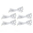 thumbnail image 1 of Cable Conductor De Electrodos, Fisioterapia De 3,9 Pies, 5 Cables De Lámina De Cobre, Cable Conductor De Electrodos Blancos Para Masajeador Adelgazante, 1 of 7