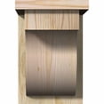 thumbnail image 2 of 8"W x 12"D x 12"H Del Monte Rough Sawn Corbel w/Backplate, Douglas Fir, 2 of 9