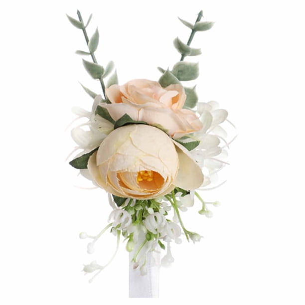 Cesta de Rosas Cesta de Princesa Cesta Especial de Tamaño Pequeño Cesta de Flores Tejidas Simulación de Ramo de Flores Artificiales Decoración de Flores de Boda Simulación de ANGGREK Otros
