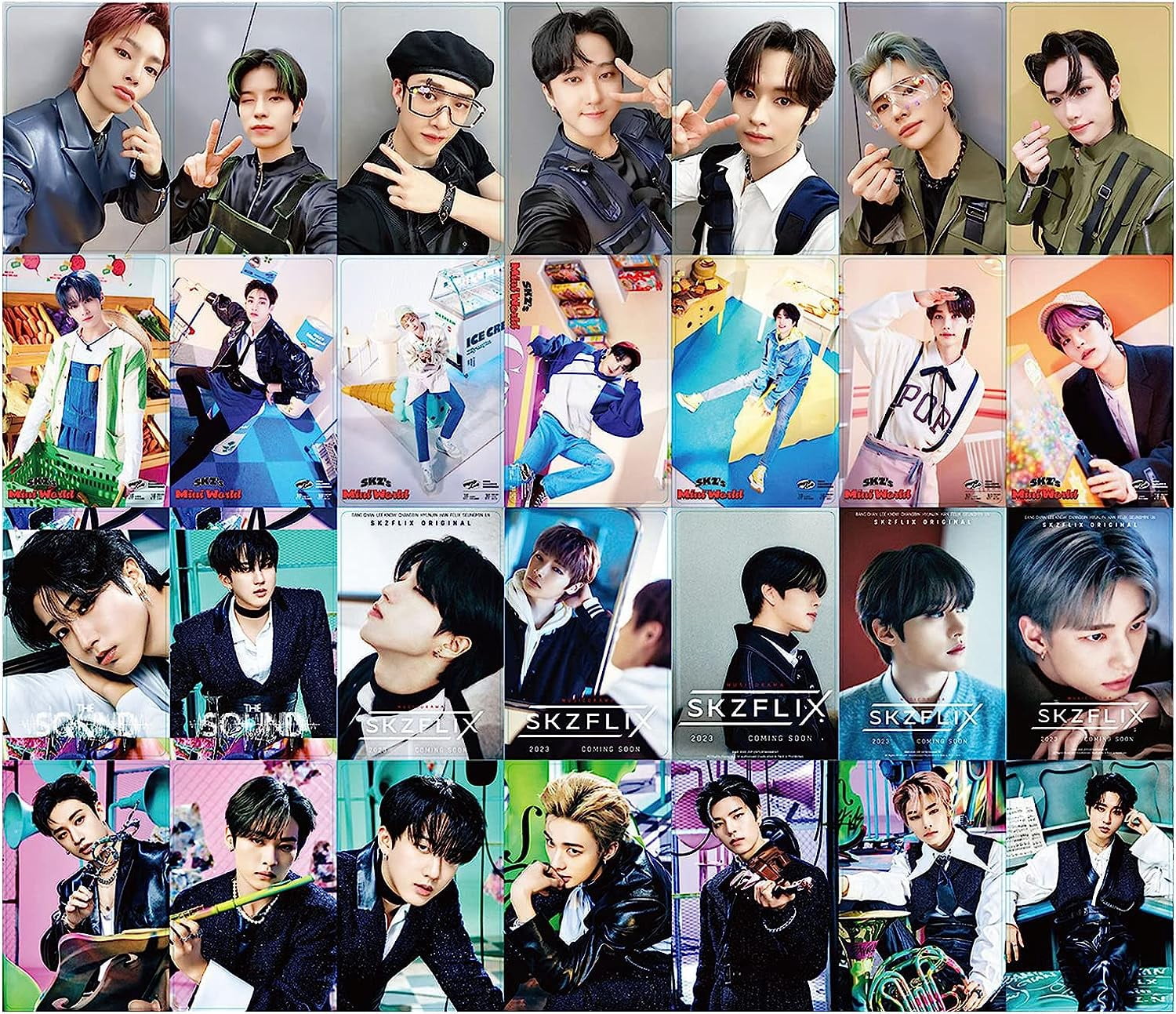 Stray Kids The Sound 55 PCS Photocards New Album Kpop Merchandise Lomo Card Set Gift for Fans, Party, Decoration, Birthdays