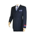 thumbnail image 5 of Men Apollo King Double Breasted Suit Classic Peak Lapel Pleated DM22 Navy Blue, 5 of 11
