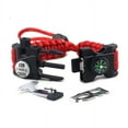 thumbnail image 3 of Paracord Survival Bracelet Fire Starter, Compass Whistle, SOS Led Light Green or Black, 3 of 12