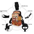 thumbnail image 5 of HELLHERO Flowers Pattern 2 Zippers Women Shoulder Bag for Adults, Casual Travel, 5 of 7