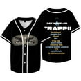 thumbnail image 2 of Jay Wheeler Merch TRAPPii Tour Baseball Jersey Shirt V-Neck Women Men Short Sleeve Streetwear Clothes, 2 of 3
