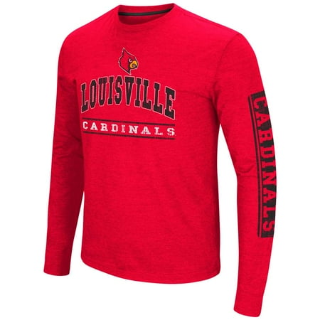 University Of Louisville Cardinal Football - Louisville Cardinals Colosseum Sky Box L/S T-Shirt - Arch Print