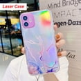 thumbnail image 1 of Para iPhone 14 13 12 11 Pro Max Mini XS X XR 7 8 Plus SE3 2020 Funda IMD Laser Bling Marble Funda transparente suave Funda Carcasa Coque Tan Jianjun unisex, 1 of 2