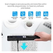 Portable Creative Handheld e Portable Document Image A4 Hand Scanner, 900DPI USB2.0 Scaner Support JPG/PDF Format ,Fast scans