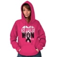 thumbnail image 5 of Support I Won Breast Cancer Awareness Hoodie Sweatshirt Women Brisco Brands S, 5 of 6