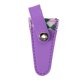thumbnail image 3 of Funda protectora de cuero sintético para tijeras de manualidades, 8 x 3 cm, elegante estuche de almacenamiento para tijeras de bordar y coser. Violeta, 3 of 9
