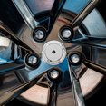 thumbnail image 4 of OULII Car Modification 4Pcs Abs Silver Round Wheel Center Cap For Hub, 4 of 7