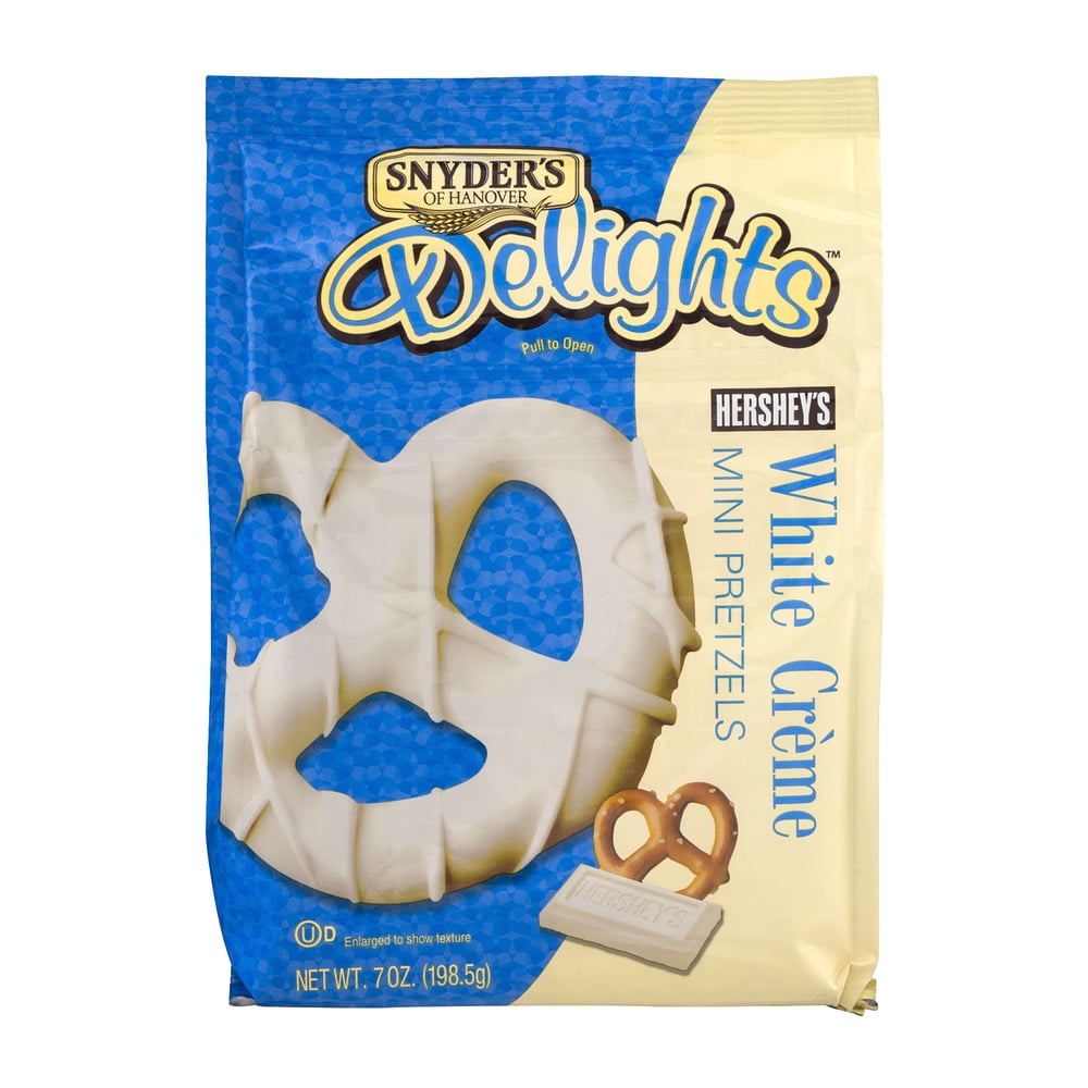 Snyder's of Hanover Delights Hershey's White Creme Mini Pretzels, 7 oz by Snyder's Of Hanover, Inc.
