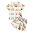 thumbnail image 1 of Ensemble de Pyjamas pour Garçons, Col Rond, Confort Doux, Tenues d'Été, Taille 9-10 Ans, 1 of 7