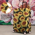 thumbnail image 4 of Black Green Leaf Sunflower Pattern Luggage Cover Fashion Suitcase Cover Baggage Covers Fit 25-28 Inch Luggage (Go Travel), 4 of 5