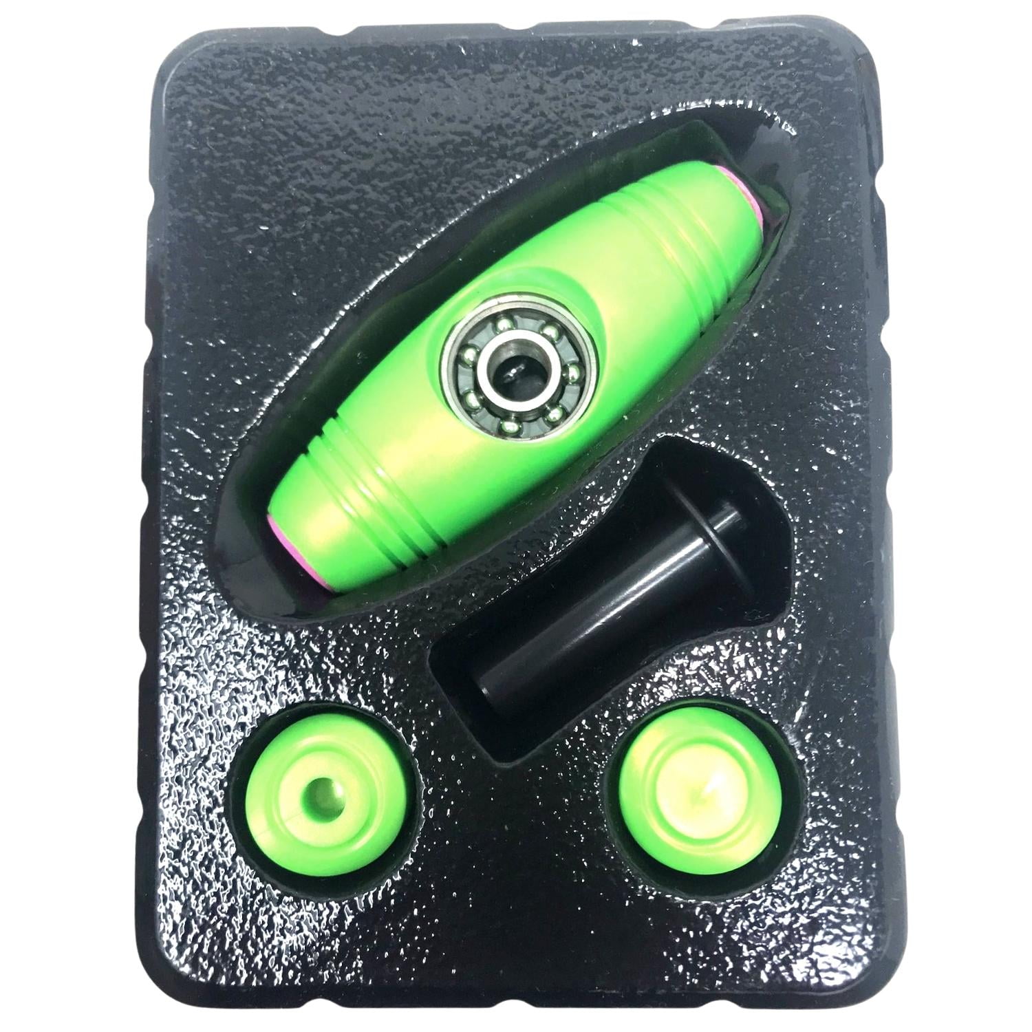 Fidget Roller Stick Tabletop Flip Trick Spinner Rolling Tumbler Wooden Hand Toy Stress Reducer Black