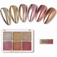 thumbnail image 1 of Six Color Aurora Powder For Nail Glitter Nail Polish Powder 4g D6l8, 1 of 8