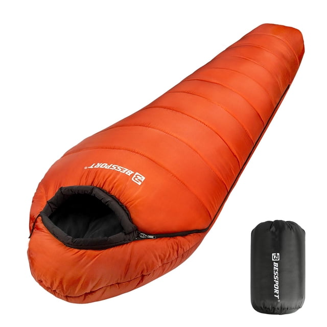 Saco de dormir Bessport Mummy, 230 x 80 x 55 cm, 2 kg, para climas fríos