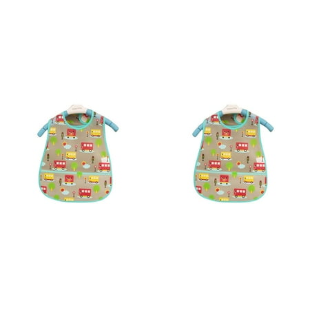 

2pcs Cartoon Baby Bibs EVA Waterproof Newborn Translucent Bibs Feeding Baby Cloths Saliva Towel Print Apron