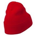 thumbnail image 4 of Texas Embroidered Long Cuff Beanie - Red OSFM, 4 of 5