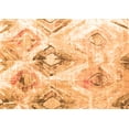 thumbnail image 1 of Ahgly Company Indoor Rectangle Abstract Orange Contemporary Area Rugs, 4' x 6', 1 of 1
