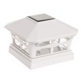 thumbnail image 1 of Mission Garden Sun Light Solar Powered Post Cap Light for 5 x 5 PVC Posts (White), 1 of 4