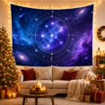 thumbnail image 2 of Moon Stars Chart with Geometric Constellation Main Consists, Mystical Fantasy for Space Lovers, Galaxy Room Decor, Graduation Gift, Tapestry Wall Hanging for Bedroom and Dorm, 2 of 6