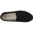 thumbnail image 5 of TOMS CLASSIC ALPARGATA CANVAS SHOES BLACK / SIZE 7, 5 of 6