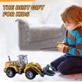 thumbnail image 4 of Remote Control Excavator Toy 4-Channel | Engineering Vehicle | 360掳 Rotation | Powerful Digging Arm | ABS Plastic | Yellow | With Lights | 26x9x10cm | 1 Piece | Construction RC Car, 4 of 8