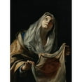 thumbnail image 2 of Mattia Preti 19x24 Gold Ornate Framed and Double Matted Museum Art Print Titled - Saint Veronica with the Veil (circa 1652- 1653), 2 of 4