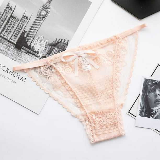 Tanga transparente de encaje sexy para niñas, lencería sexy de cintura baja, tanga para mujeres, seductora