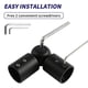 thumbnail image 4 of 2 Piezas de Conector de Esquina de Barra de Cortina, Conector de Esquina de Barra de Cortina Ajustable para Barras de Cortina de Ventana de BahíA de 1 Pulgada (Negro), 4 of 5