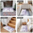 thumbnail image 6 of Purple Ombre Botanical Door Mat Indoor Outdoor,Watercolor Country Pastoral Leaf Non Slip Welcome Mat with Rubber Backing,Absorbent Fabric Front Door Mats Entryway Rug for Home Patio Entrance 16"x24", 6 of 9
