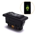 thumbnail image 1 of 12V/24V 20A 6Pin Auto Electric Power Window Switch Button for All Autos with Green LED Light Car Button Switch, 1 of 6