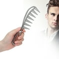 thumbnail image 4 of Detangling Comb, Professional Hair Comb Smaller Friction Ergonomic Handle  For Comb Hair For Barber Black,Gray, 4 of 8