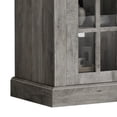 thumbnail image 2 of Farmhouse LED TV Stand for TVs up to 65'', Wood TV Media Console Entertainment Center for Living Room, Rustic Gray, 2 of 7