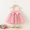 thumbnail image 2 of Utlike Summer Dress For Girls Floral Princess Beach Vacation Ruffles Dress Set Sleeveless Baby Toddler Dresses Holiday Sundress Size 6 Months-12 Months, 2 of 9