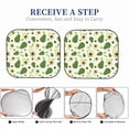 thumbnail image 6 of Haiem Green Avocado Car Windshield Sun Shade (2 Pieces) Foldable Windshield Sun Shade Car Accessories for Truck SUV Pickup-Small, 6 of 7