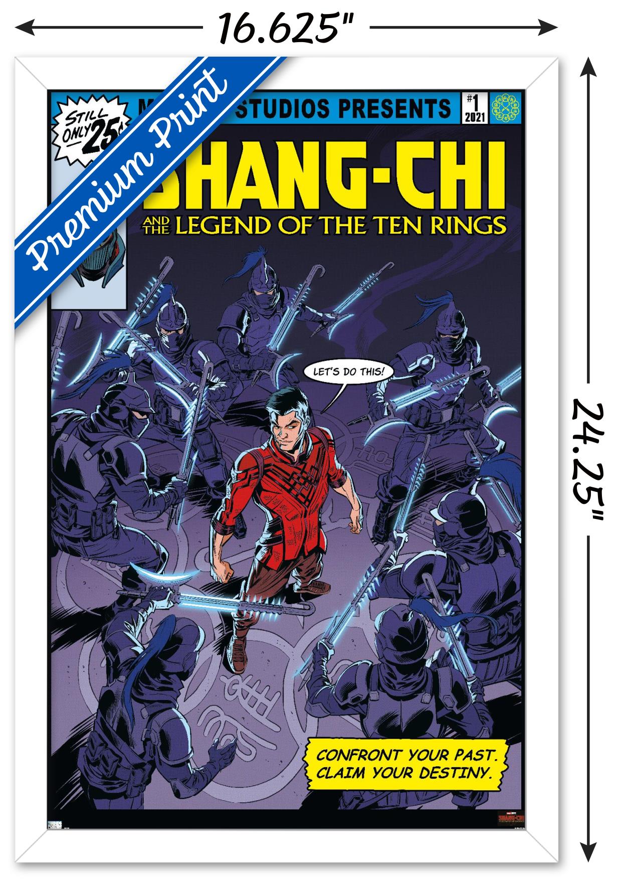 Marvel Shang-Chi and the Legend of the Ten Rings - Let's Do This Wall Poster, 14.725" x 22.375", Framed