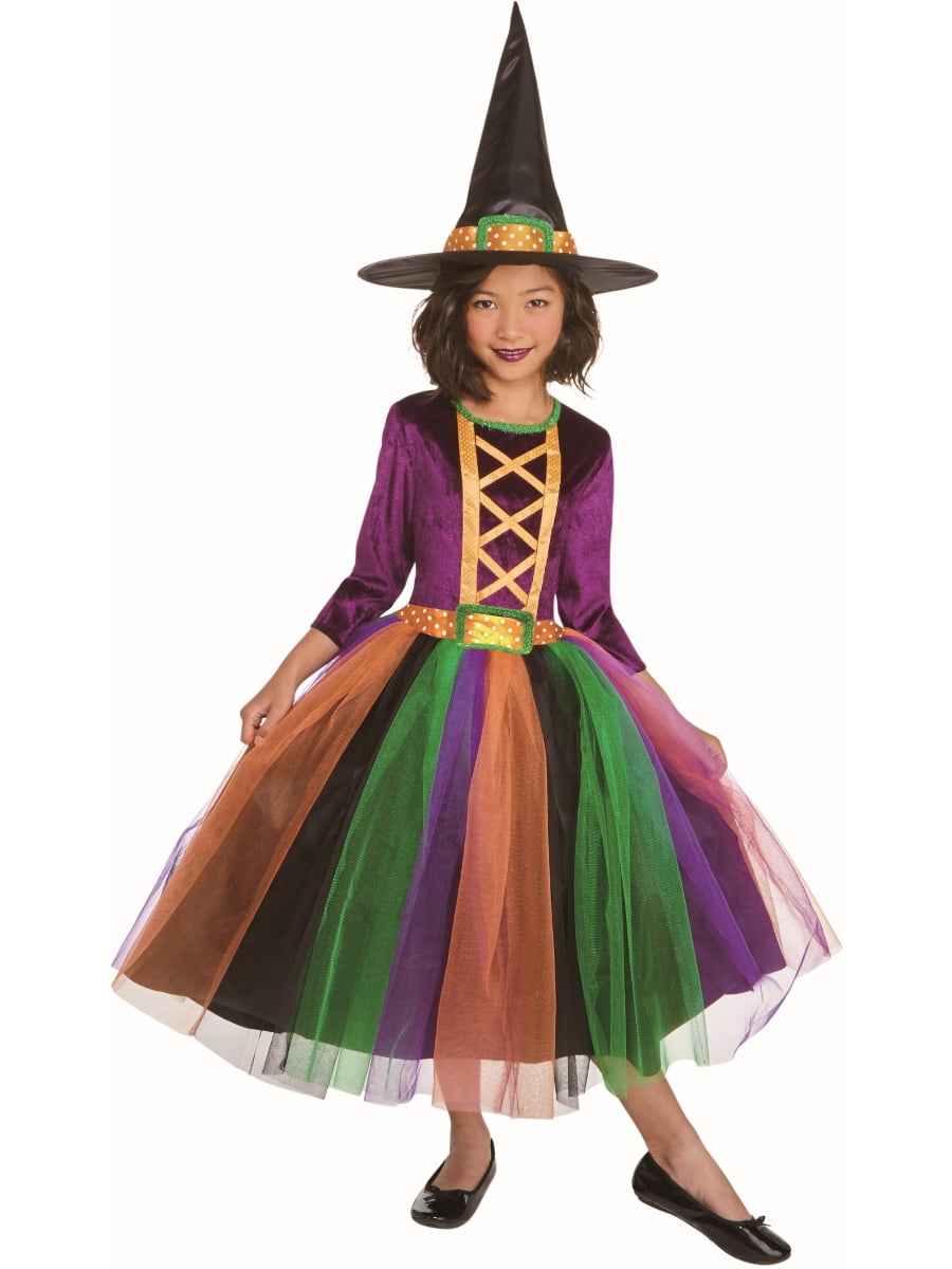 Classic Halloween Witch Dress Girl's Costume