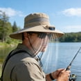 thumbnail image 2 of FEOLGEHLY Solar Fan Hat, Solar Powered Fan Hat, Solar Fan Hats For Men, USB Charging and Solar-Powered Fan Hat for Men, for Hiking Fishing Travel (Khaki), 2 of 10