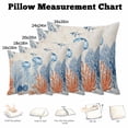 thumbnail image 5 of Throw Pillow Covers, Blue Coastal Jellyfish Decorative Throw Pillow Covers 18x18 Inch, Country Nautical Ocean Creatures Square Linen Pillow Cases for Couch/Living Room/Sofa, 5 of 9