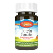 Carlson - Lutein Gummies, Blue Light Protection, Vision Health, Mango Flavor, 20 Vegetarian Gummies