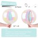 thumbnail image 4 of Globos de aluminio PartyWoo iridiscentes 4D redondos, 22 pulgadas, 6 unidades, 4 of 6