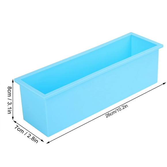 Molde Rectangular de Silicona para Jabón, Caja para Hacer Moldes para Tostadas, Herramienta para Elaboracia de Jabón