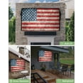 thumbnail image 6 of Outdoor Tv Cover 50 To 55 Inch, Vintage Mottled American Flag Waterproof And Weatherproof Tv Covers Tv Display Protectors For Outside Flat Screen Tv 48x30x4.5In, 6 of 6