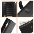 thumbnail image 3 of GOIACII Women's Wallet RFID Blocking Ladies Wristlet Clutch Large Capacity Credit Card Holder Leather 4 ID Window, 3 of 8