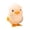 A002- Style B, variant on Chick Stuffed Animal, Stuffed Animals, 4 In, Wind Up Hopping Mechanism, Soft Fuzzy Fabric, Easter Celebrations, Brown Orange White, 1 Pc